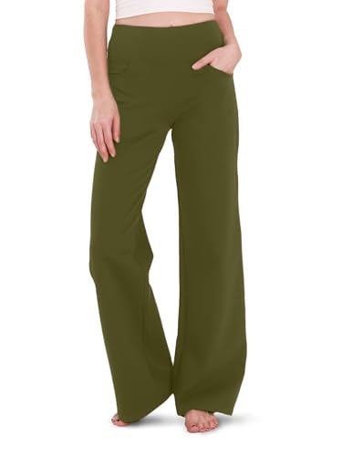 Houmous Women's High-Waisted Wide-Leg Cotton Yoga Pants: $31.42 Houmous Women's High-Waisted Wide-Leg Cotton Yoga Pants: $31.42