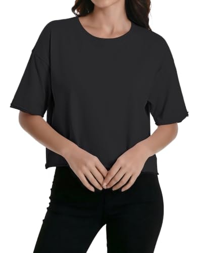 Women's Short Sleeve Workout Crop Top: $11.99