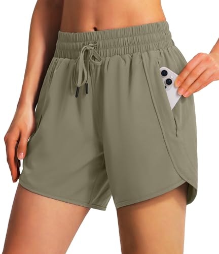Ksmien Women's Quick-Dry Athletic Running Shorts: $19.94