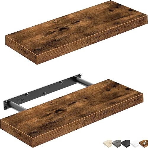 Qeeig 15.7" x 6.7" Floating Wall Shelves 2-Pack: $19.81 Qeeig 15.7" x 6.7" Floating Wall Shelves 2-Pack: $19.81