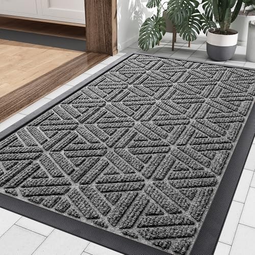 Smiry 29.5" x 17" Rubber Front Door Mat: $14.44 Smiry 29.5" x 17" Rubber Front Door Mat: $14.44