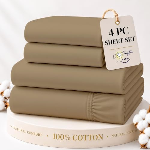 Cottington Lane RV King Cotton Sheet Set 4-Piece: $37.39 Cottington Lane RV King Cotton Sheet Set 4-Piece: $37.39