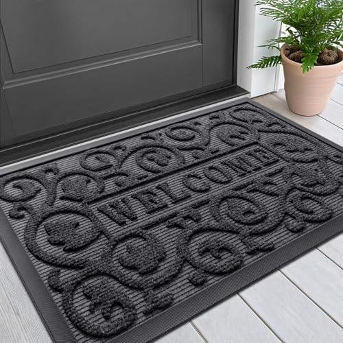 Smiry 29.5" x 17" Rubber Front Door Mat: $15.29 Smiry 29.5" x 17" Rubber Front Door Mat: $15.29