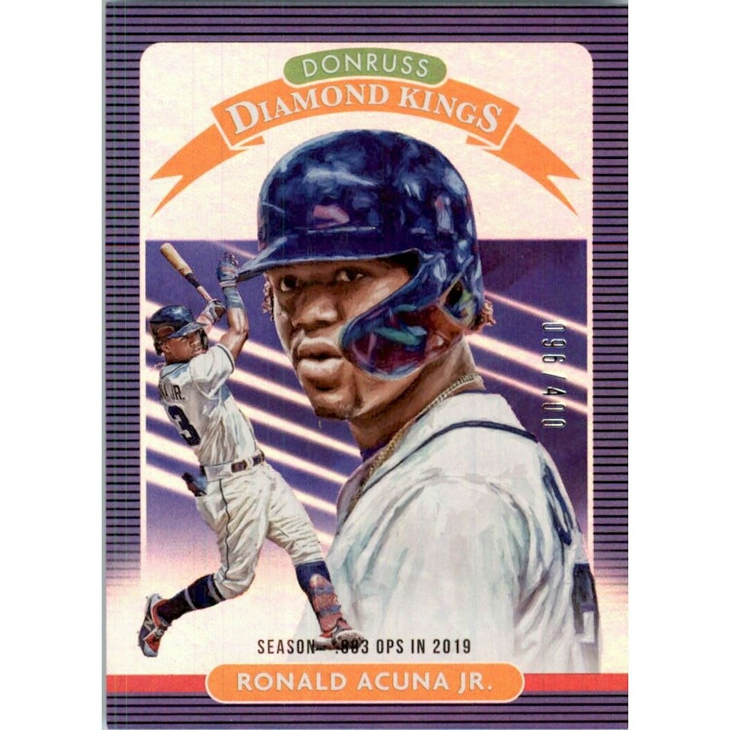 2020 Donruss Ronald Acuna Jr. Stat Line Trading Card: $10.80 2020 Donruss Ronald Acuna Jr. Stat Line Trading Card: $10.80