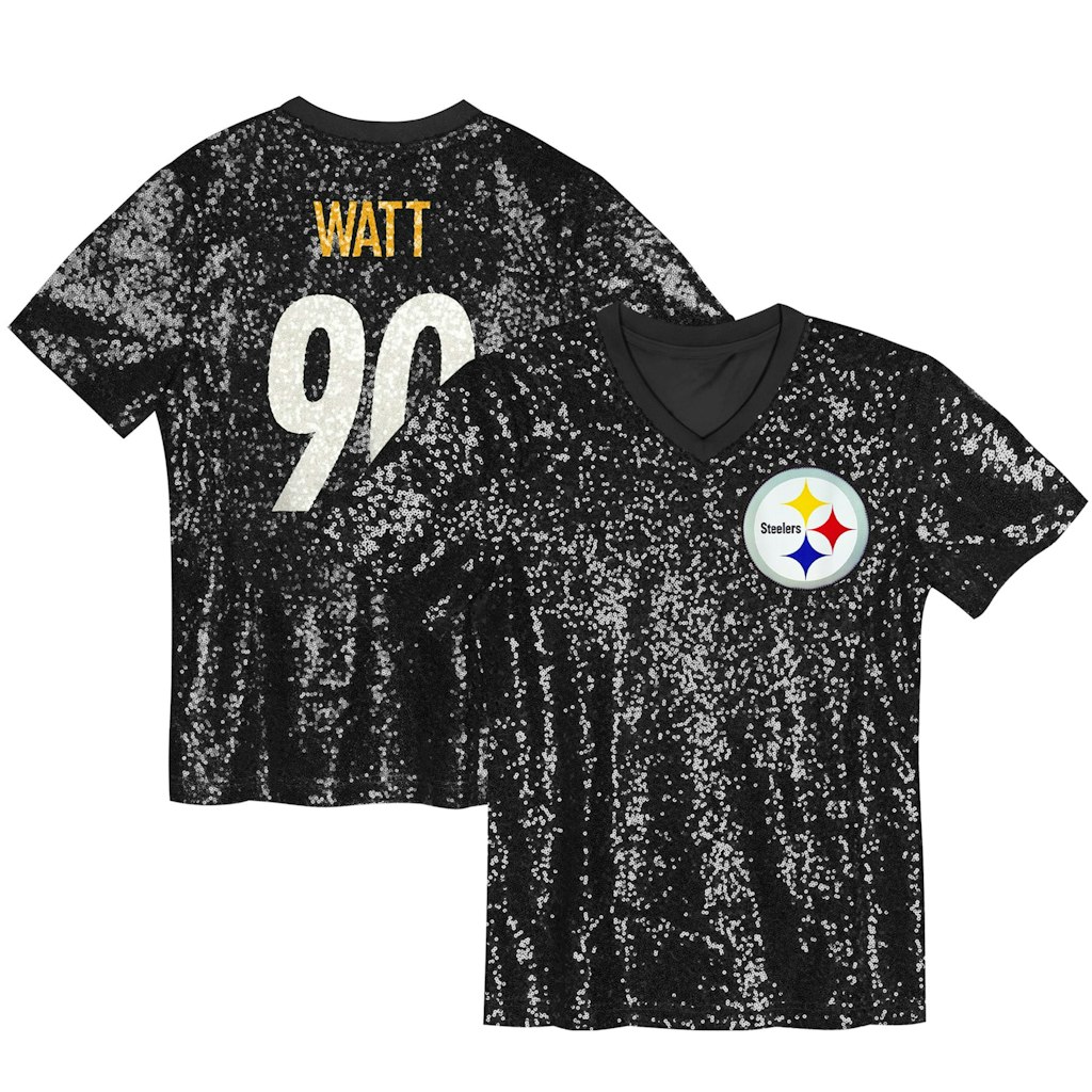 Women's T.J. Watt Pittsburgh Steelers V-Neck Jersey: $84.99 Women's T.J. Watt Pittsburgh Steelers V-Neck Jersey: $84.99