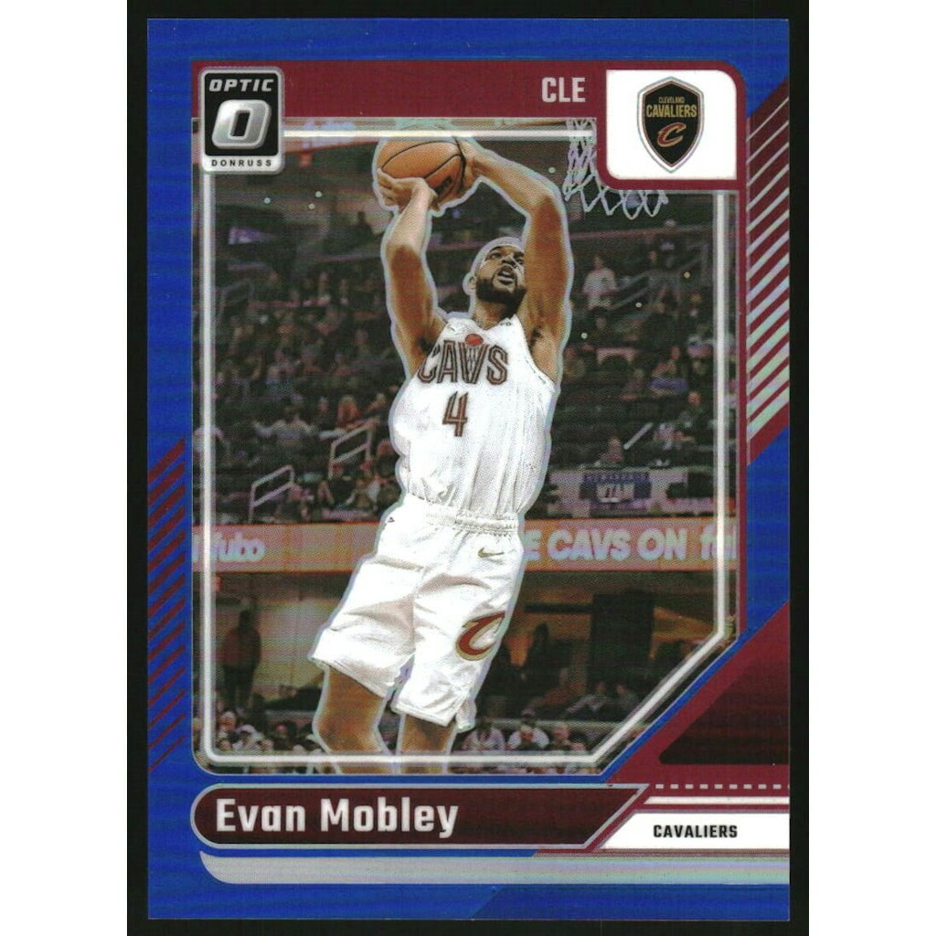 2024-25 Donruss Optic Evan Mobley Blue Card #121: $22.50 2024-25 Donruss Optic Evan Mobley Blue Card #121: $22.50