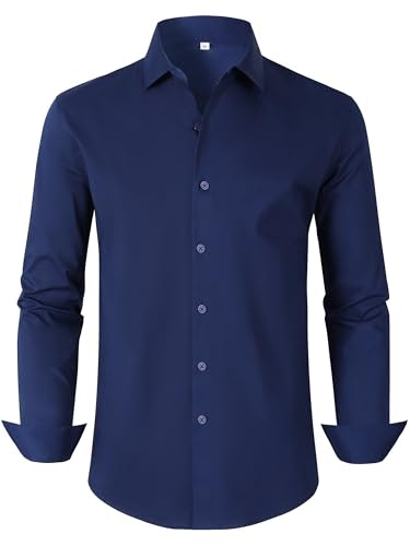 Bbibbi Men's Long Sleeve Wrinkle-Free Dress Shirt: $19.99