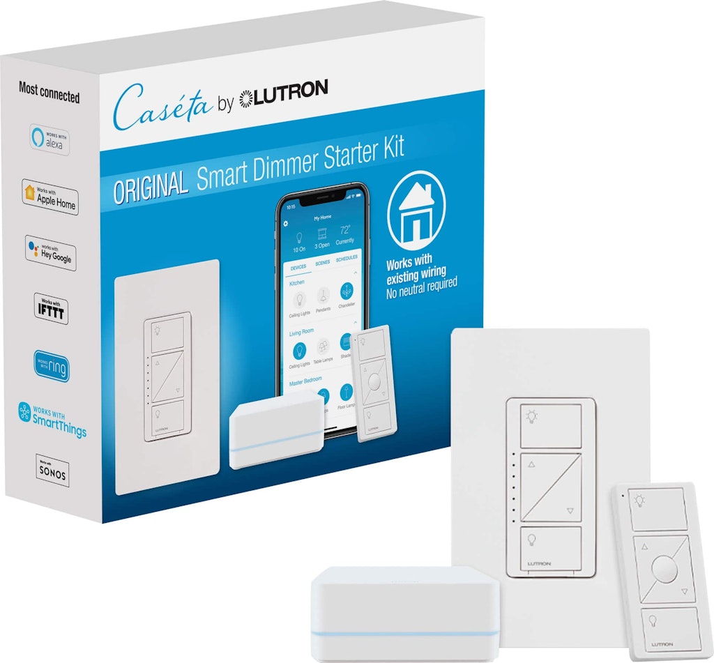 Lutron Caseta Wireless Smart Lighting Dimmer Switch Starter Kit: $114.95 Lutron Caseta Wireless Smart Lighting Dimmer Switch Starter Kit: $114.95