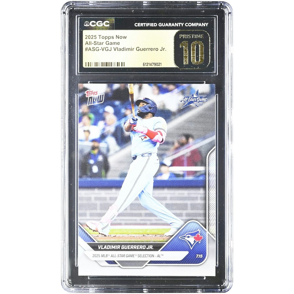 Vladimir Guerrero Jr. Toronto Blue Jays 2025 Topps Now All-Star Game #ASG-VGJ CGC 10 Card: $99.99 Vladimir Guerrero Jr. Toronto Blue Jays 2025 Topps Now All-Star Game #ASG-VGJ CGC 10 Card: $99.99