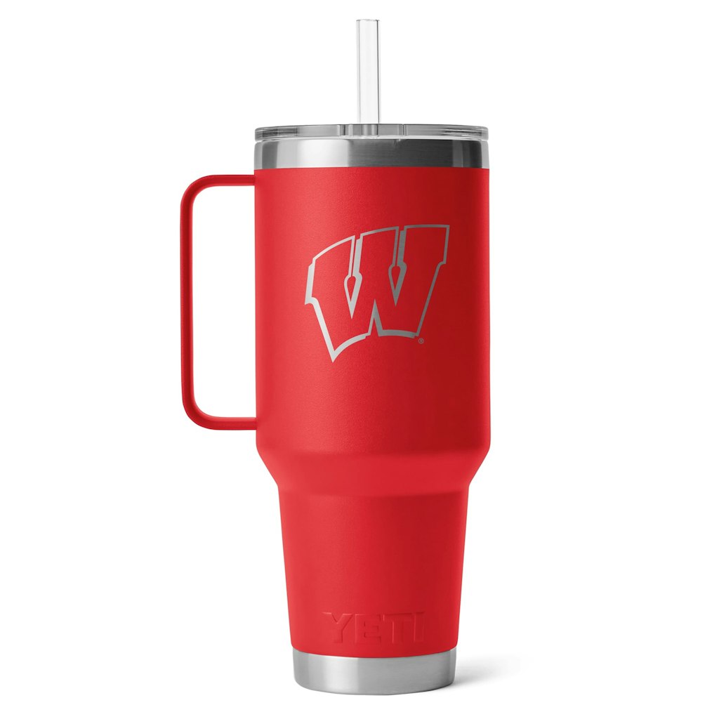 Yeti Wisconsin Badgers 42oz Rambler Straw Mug: $60 Yeti Wisconsin Badgers 42oz Rambler Straw Mug: $60