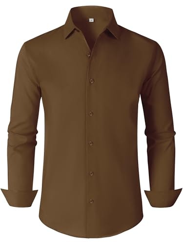 Bbibbi Men's Wrinkle-Free Long Sleeve Dress Shirt: $19.99