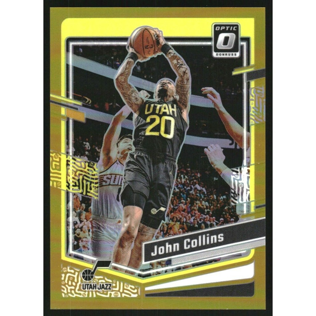 2023-24 Donruss Optic John Collins Gold Card: $15 2023-24 Donruss Optic John Collins Gold Card: $15