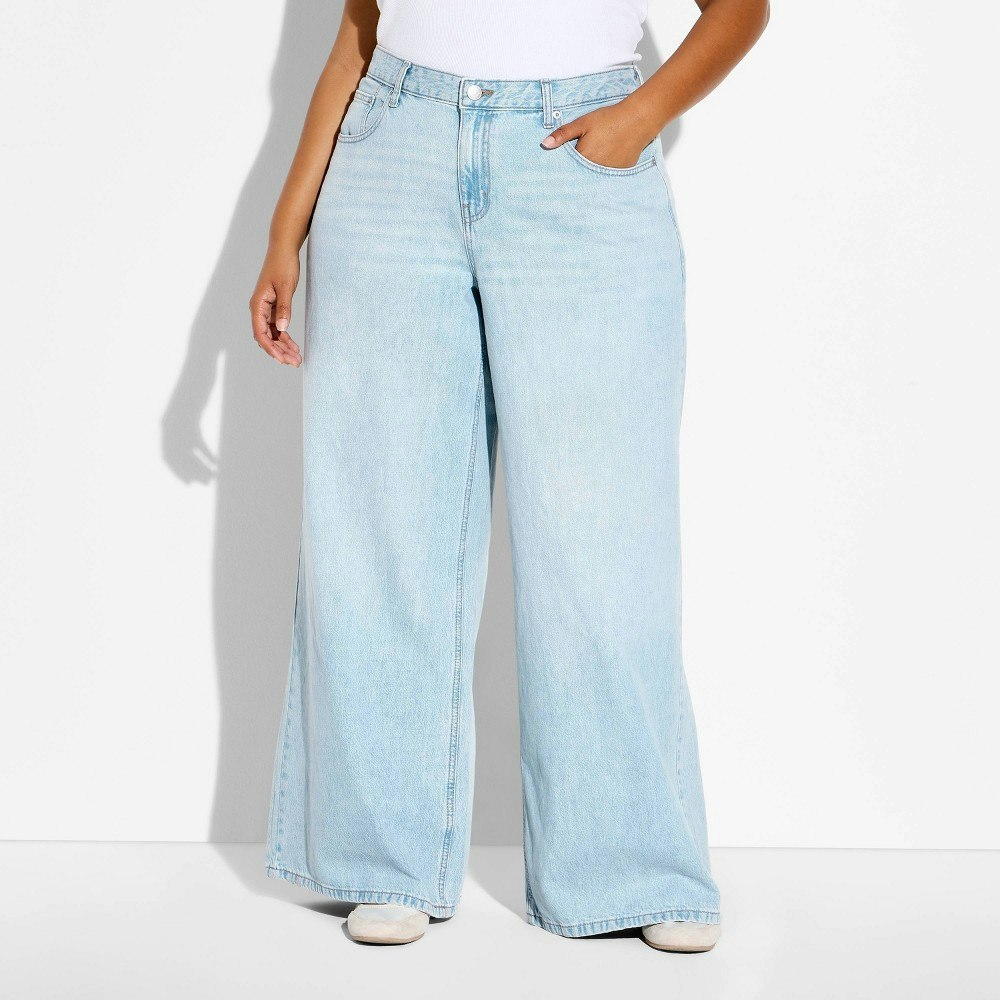 Wild Fable Women's Low-Rise Ultra Wide Leg Jeans: $35