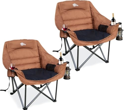 Oversized Heavy Duty Camping Chair 2-Pack: $149.99 Oversized Heavy Duty Camping Chair 2-Pack: $149.99