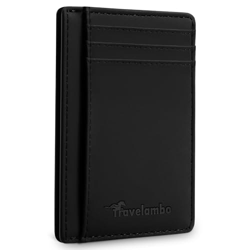 Travelambo Minimalist RFID-Blocking Leather Wallet: $8.49 Travelambo Minimalist RFID-Blocking Leather Wallet: $8.49