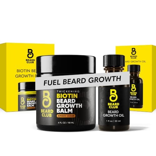 The Beard Club Beard Growth Oil and Biotin Balm 2-Piece Kit: $23.74 The Beard Club Beard Growth Oil and Biotin Balm 2-Piece Kit: $23.74