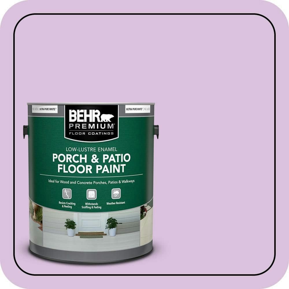Behr Epiphany Low-Lustre Porch and Patio Floor Paint 1-Gallon: $39.98 Behr Epiphany Low-Lustre Porch and Patio Floor Paint 1-Gallon: $39.98