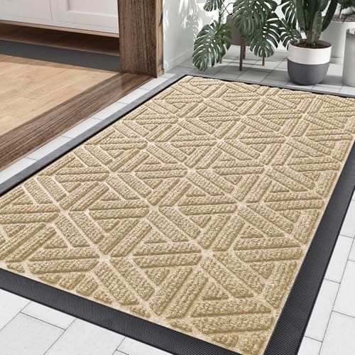 Smiry 29.5" x 17" Rubber Front Door Mat: $14.44 Smiry 29.5" x 17" Rubber Front Door Mat: $14.44
