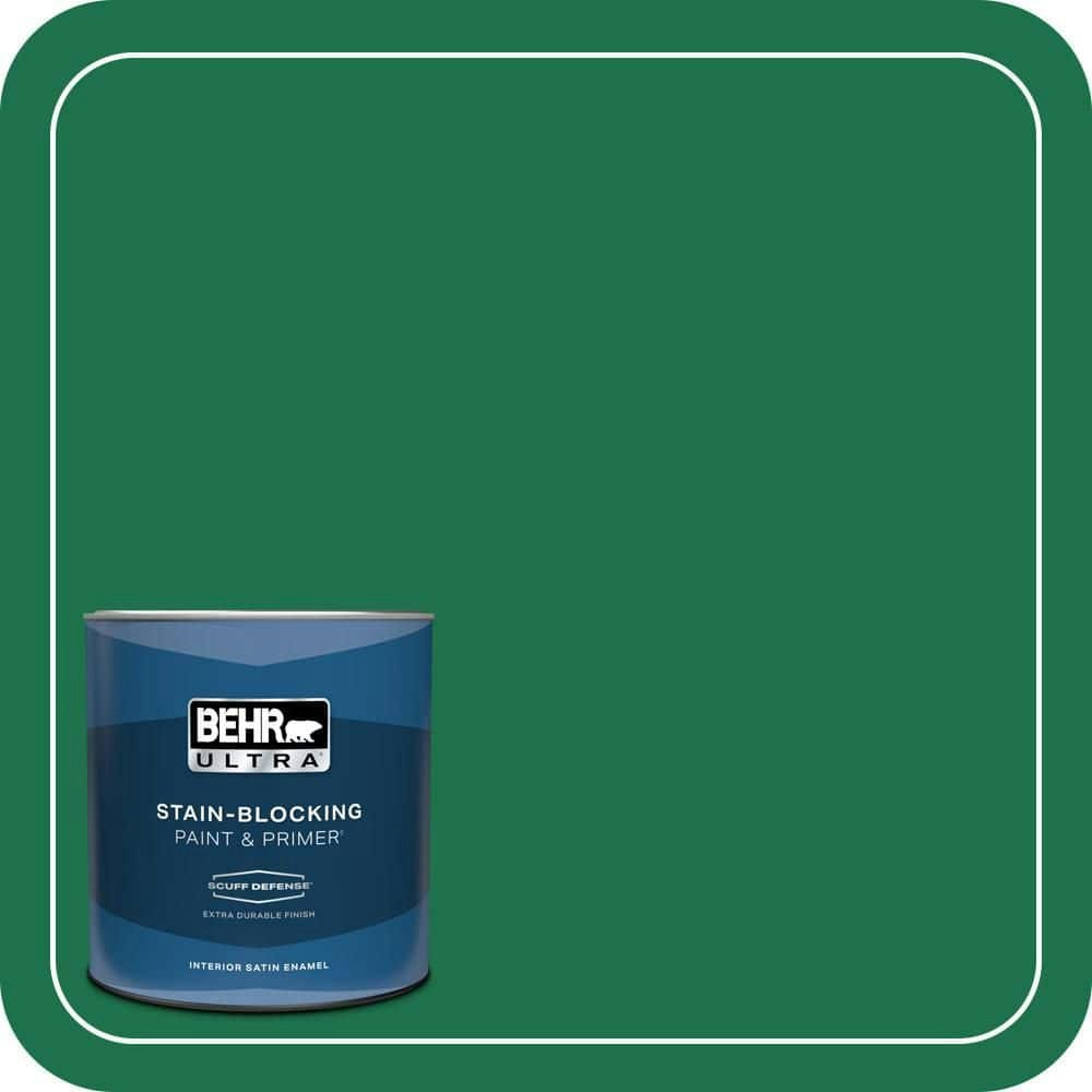 Climbing Ivy 1-Quart Extra Durable Satin Enamel Interior Paint and Primer: $23.98