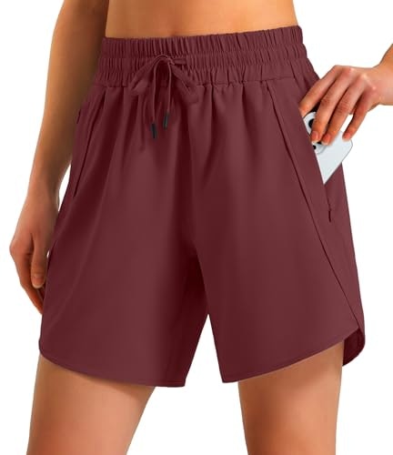 Ksmien Women's Quick-Dry Athletic Running Shorts: $19.95