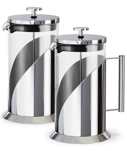 Cafe Du Chateau Stainless Steel French Press Coffee Maker 34-oz 2-Pack: $62.89 Cafe Du Chateau Stainless Steel French Press Coffee Maker 34-oz 2-Pack: $62.89