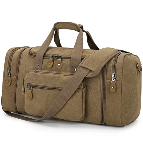 Gonex 50L Expandable Canvas Duffle Bag: $38.98