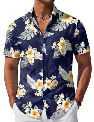 Coofandy Hawaiian Floral Short Sleeve Button Down Shirt: $18.98 Coofandy Hawaiian Floral Short Sleeve Button Down Shirt: $18.98
