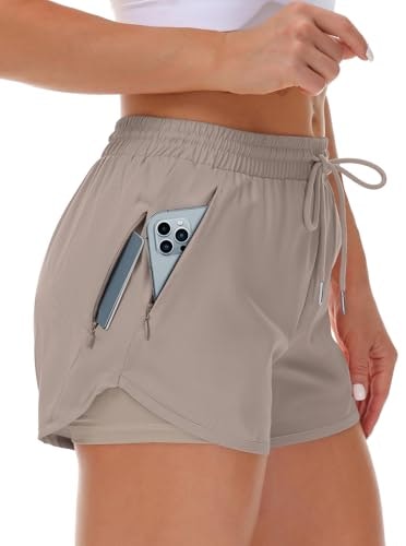 Mancreda Women's Running Shorts with Liner: $14.99 Mancreda Women's Running Shorts with Liner: $14.99
