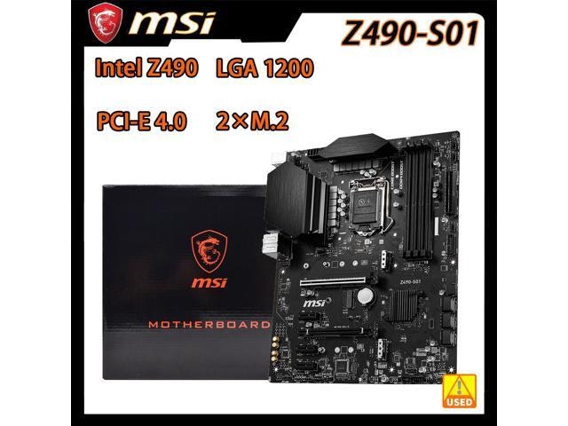 MSI Z490-S01 LGA 1200 ATX Motherboard: $242.50 MSI Z490-S01 LGA 1200 ATX Motherboard: $242.50