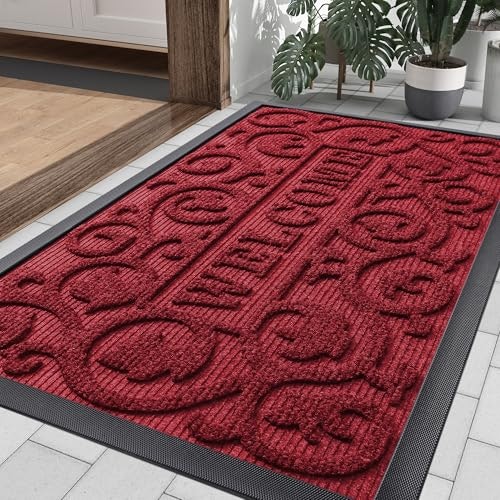 Smiry 35x23-Inch Low Profile Rubber Front Door Mat: $36.88 Smiry 35x23-Inch Low Profile Rubber Front Door Mat: $36.88