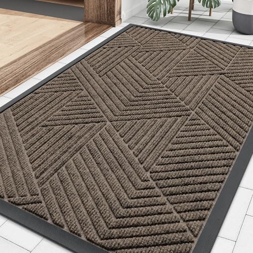 Smiry 29.5" x 17" Rubber Front Door Mat: $14.44 Smiry 29.5" x 17" Rubber Front Door Mat: $14.44