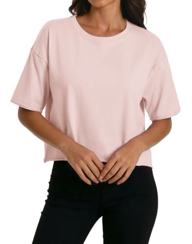 Women's Cotton Short Sleeve Athletic Crop Top: $12.73 Women's Cotton Short Sleeve Athletic Crop Top: $12.73