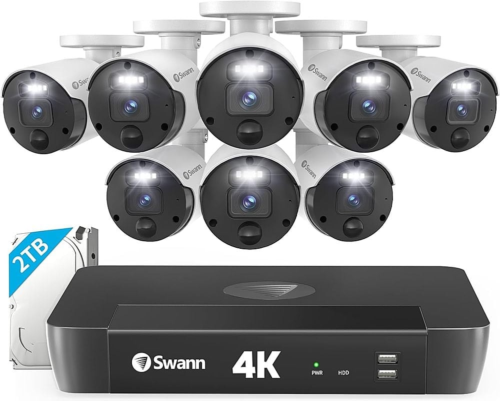 Swann Master Series 8-Channel 8-Camera 4K PoE Wired Security System: $799.99 Swann Master Series 8-Channel 8-Camera 4K PoE Wired Security System: $799.99