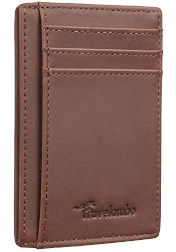 Travelambo Minimalist RFID-Blocking Leather Wallet: $8.49 Travelambo Minimalist RFID-Blocking Leather Wallet: $8.49