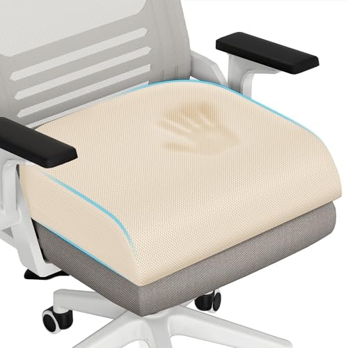 TranquilRelax 2XL Memory Foam Office Chair Seat Cushion: $35.98