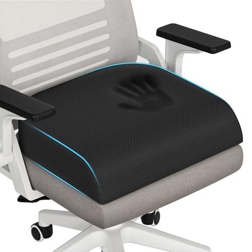 TranquilRelax XL Memory Foam Office Chair Seat Cushion: $28.04