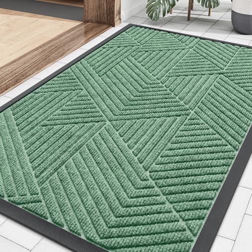 Smiry 29.5" x 17" Rubber Front Door Mat: $14.44 Smiry 29.5" x 17" Rubber Front Door Mat: $14.44