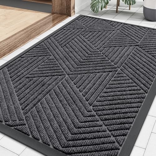Smiry 35x23-Inch Low Profile Rubber Front Door Mat: $33.29