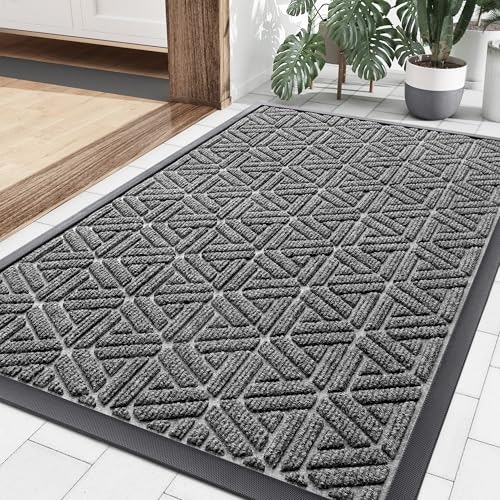 Smiry 35x23-Inch Low Profile Rubber Front Door Mat: $28.89