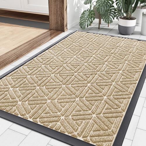 Smiry 35x23-Inch Low Profile Rubber Front Door Mat: $30.59
