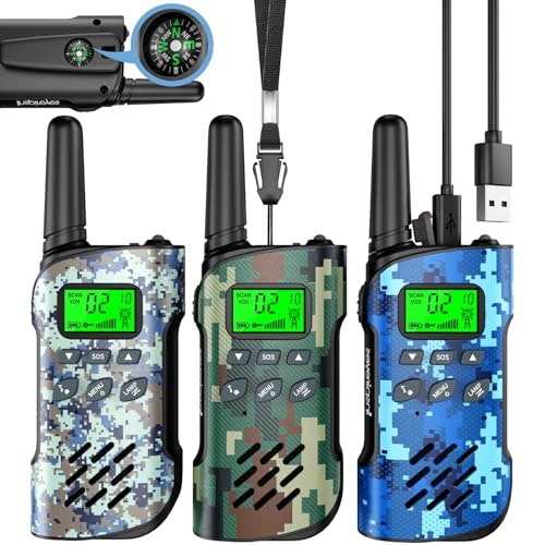 Inspireyes Kids Walkie Talkies 3-Pack: $28.89