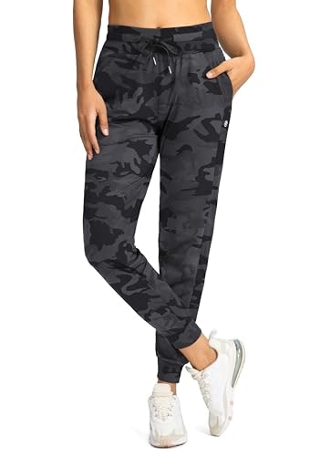 Women's High-Waisted Jogger Pants with Zipper Pockets: $29.74