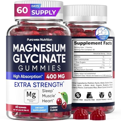 Magnesium Glycinate 400mg Gummies 60-Count: $17.98 Magnesium Glycinate 400mg Gummies 60-Count: $17.98