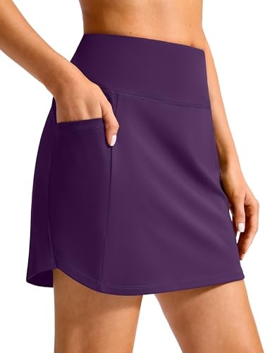 Santiny 16-inch Women's High-Waisted Golf Skort with 4 Pockets: $19.98 Santiny 16-inch Women's High-Waisted Golf Skort with 4 Pockets: $19.98