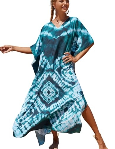 Nfvnkj Women's Plus Size Kaftan Maxi Coverup: $14.44 Nfvnkj Women's Plus Size Kaftan Maxi Coverup: $14.44