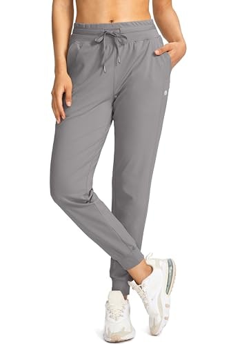 Women's High Waisted Jogger Pants with Zipper Pockets: $28.89