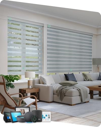 Yoolax Motorized Zebra Blinds 59" x 72": $164.48 Yoolax Motorized Zebra Blinds 59" x 72": $164.48