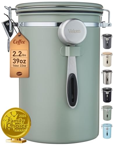 Veken 39-Ounce Stainless Steel Coffee Canister: $33.98