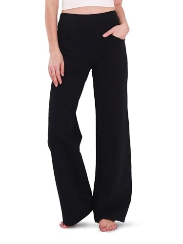 Houmous Women's High-Waisted Wide Leg Yoga Pants: $29.73 Houmous Women's High-Waisted Wide Leg Yoga Pants: $29.73