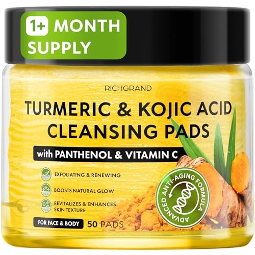 Turmeric Kojic Acid Facial Cleansing Pads: $8.49 Turmeric Kojic Acid Facial Cleansing Pads: $8.49